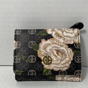 Giani Bernini Black Floral Wallet